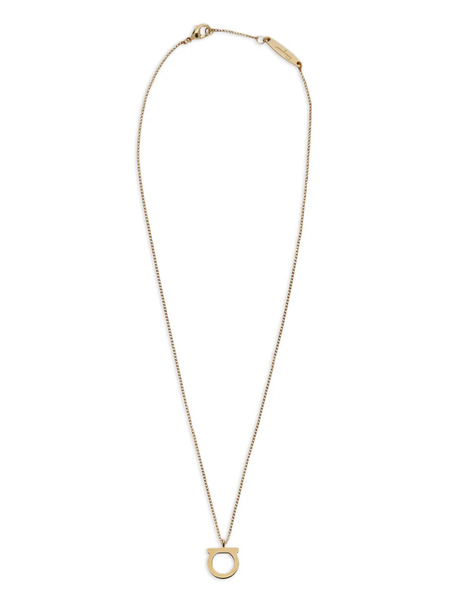  Ferragamo Collar Con Charm Gancini - Dorado 