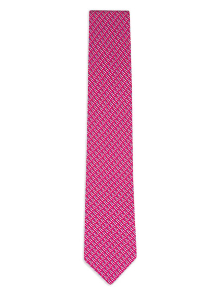  Ferragamo Collar Estampado - Rojo 