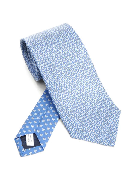  Ferragamo Corbata Con Mariposas Estampadas - Azul 