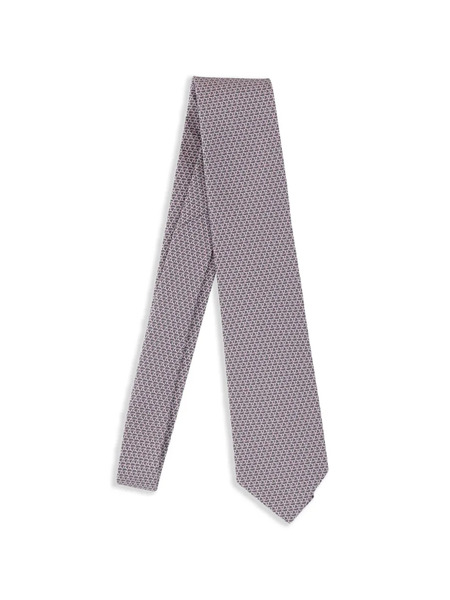  Ferragamo Corbata De Seda - Gris 