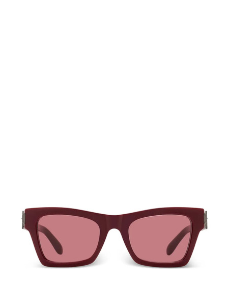  Ferragamo Eyewear Gafas De Sol Con Montura Rectangular - Rojo 