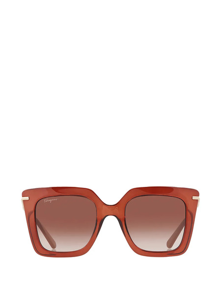  Ferragamo Eyewear Square-frame Sunglasses - Marrón 