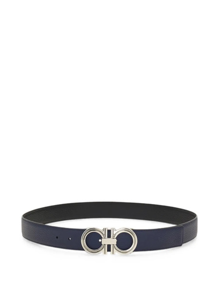  Ferragamo Gancini Buckle Reversible Belt - Azul 