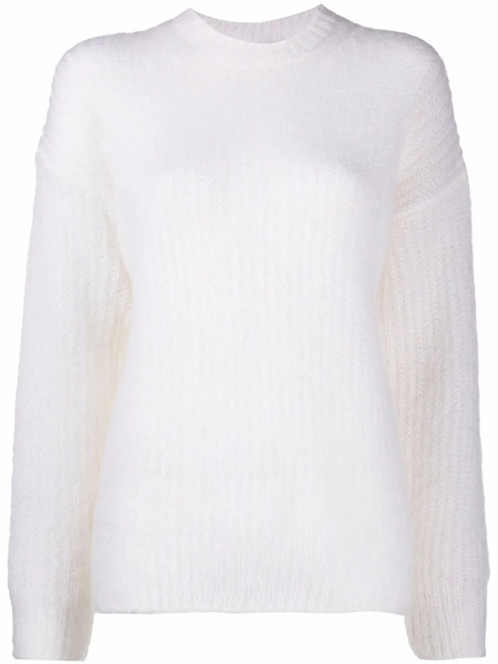  Ferragamo Jersey Con Hombros Caídos - Blanco 
