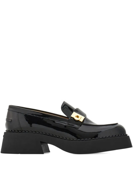  Ferragamo Mocasines De Piel - Negro 