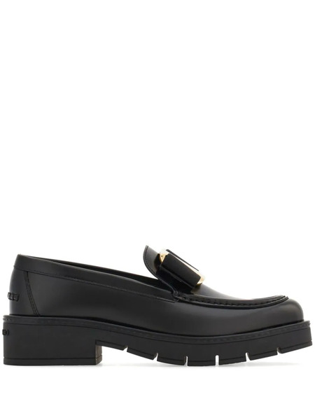  Ferragamo Mocasines Vara Bow - Negro 