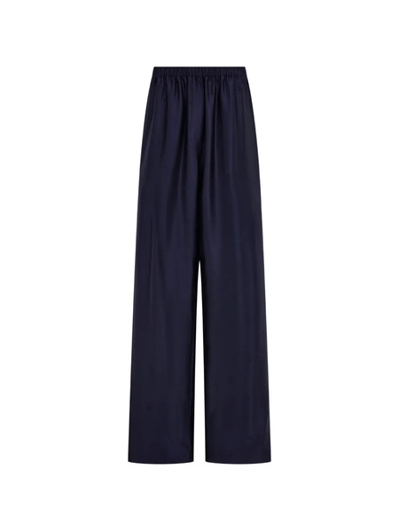  Ferragamo Pantalones De Seda - Azul 