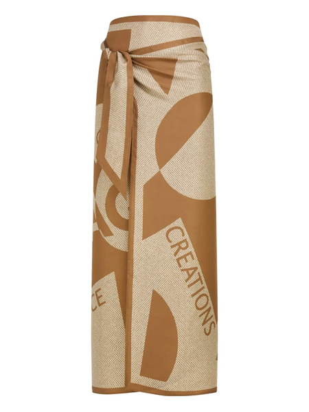  Ferragamo Pareo De Playa Estampado - Neutro 