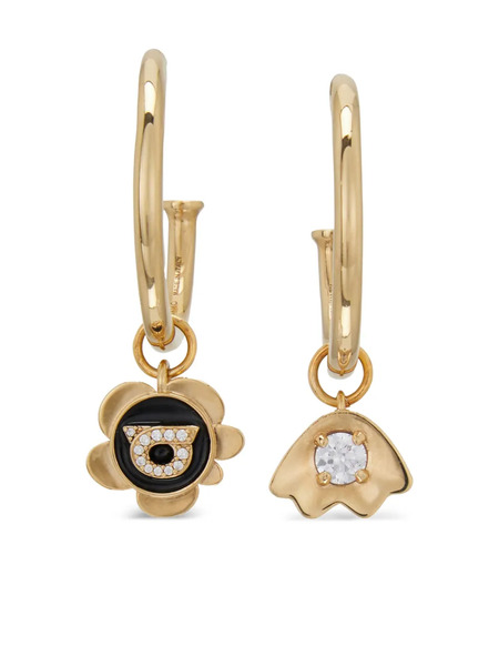  Ferragamo Pendientes De Aro Con Charm - Dorado 