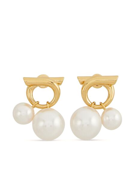  Ferragamo Pendientes De Aro - Dorado 