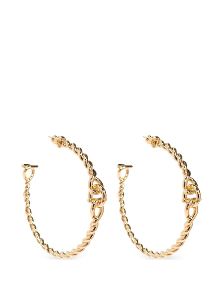  Ferragamo Pendientes De Aro Gancini - Dorado 
