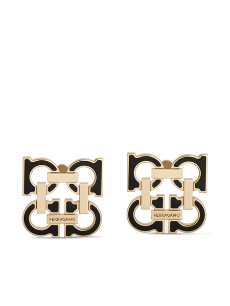 Ferragamo Pendientes Four Gancini - Dorado 