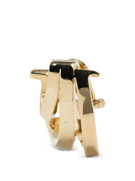  Ferragamo Pendientes Leafbig - Dorado 