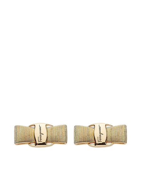  Ferragamo Pendientes Vara Bow - Dorado 