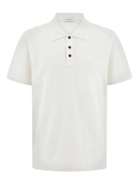  Ferragamo Polo De Algodón - Blanco 