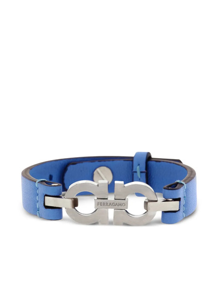 Ferragamo Pulsera Double Gancini - Plateado 