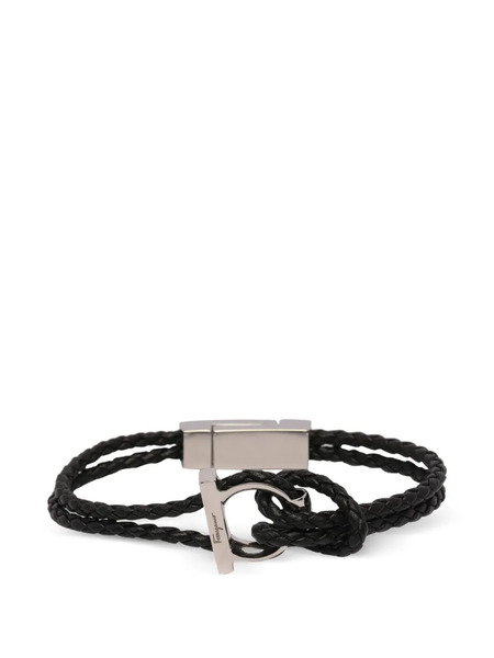  Ferragamo Pulsera Gancini Entrelazada - Plateado 