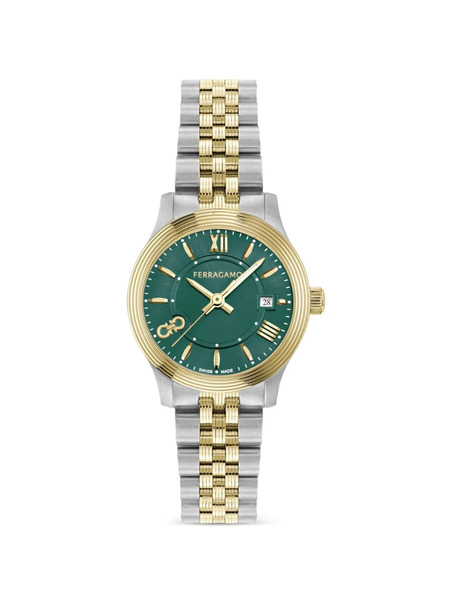  Ferragamo Reloj Duo Mini De 25 Mm - Verde 