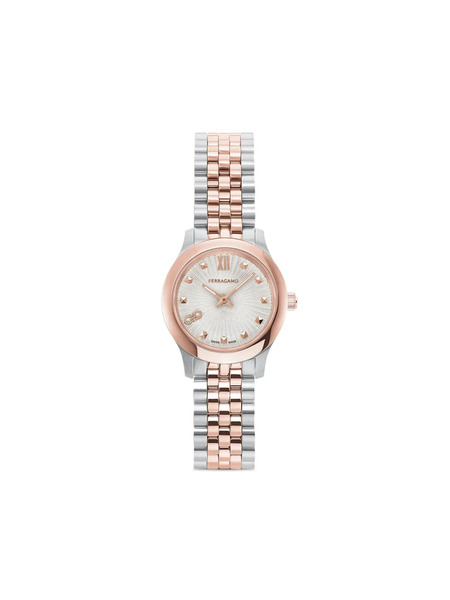  Ferragamo Reloj Ragamo Duo De 25 Mm - Plateado 