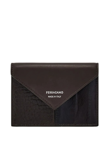  Ferragamo Tarjetero Estilo Sobre - Marrón 