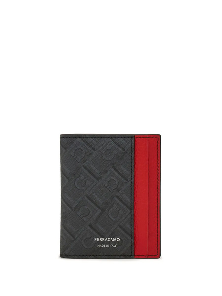  Ferragamo Tarjetero Plegable - Negro 