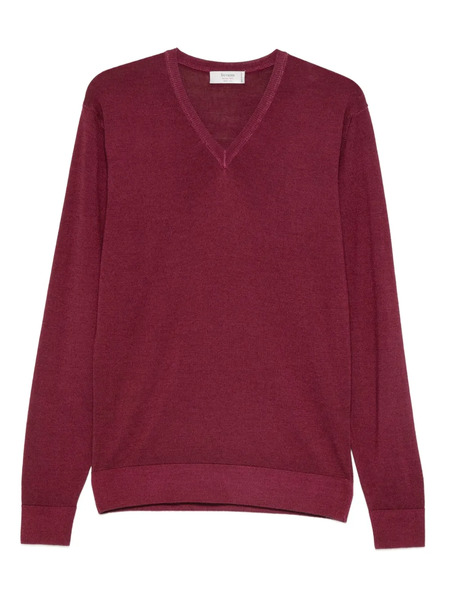 Ferrante Jersey Con Cuello En V - Rojo 