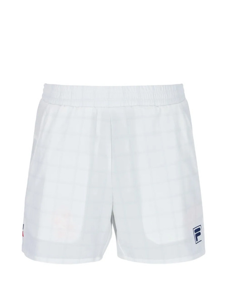 Fila Bermudas A Cuadros - Blanco 