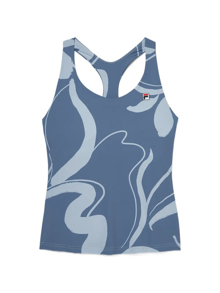  Fila Top Con Estampado Abstracto - Azul 