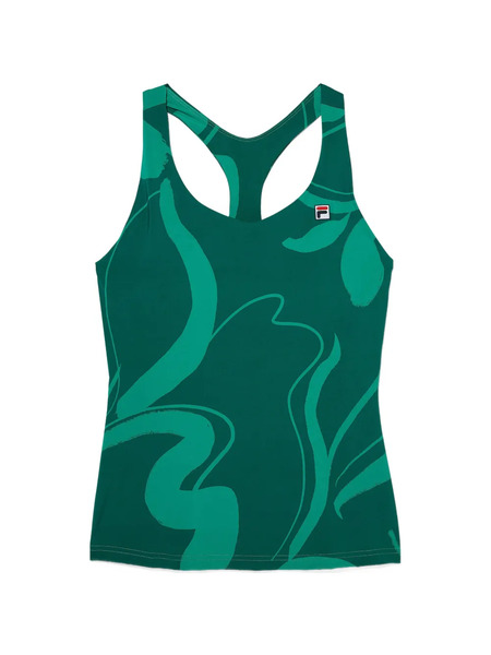  Fila Top Con Estampado Abstracto - Verde 