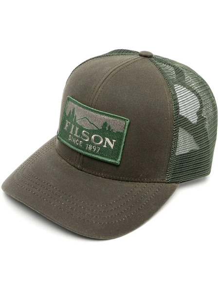  Filson Gorra Logger Con Parche Del Logo - Verde 