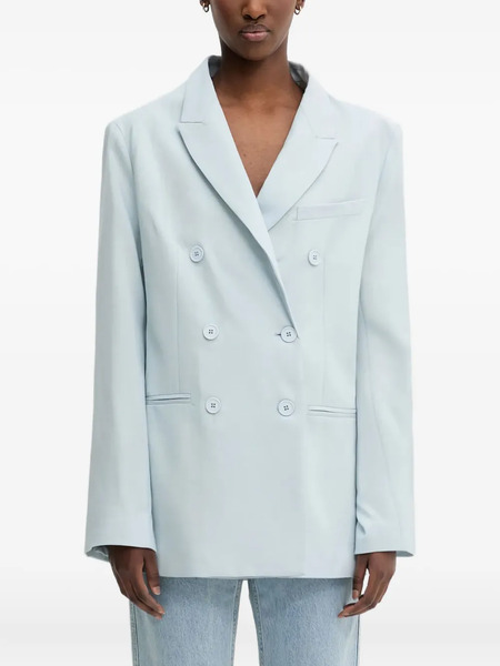  Fiorucci Blazer Bordado Con Doble Botonadura - Azul 