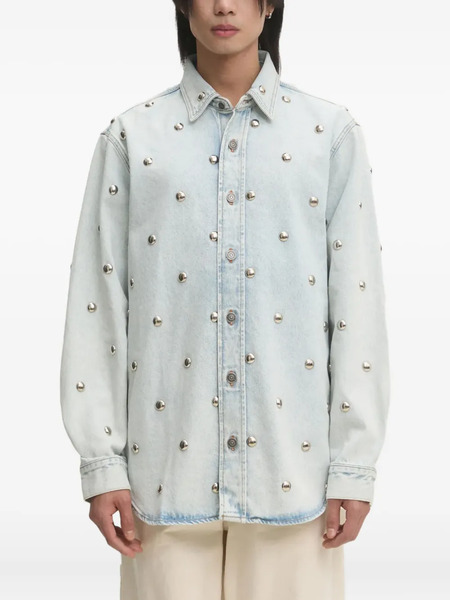  Fiorucci Camisa Vaquera Con Apliques - Azul 