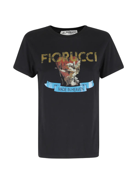  Fiorucci Camiseta Con Cuello Redondo - Negro 