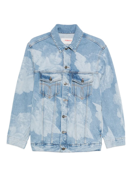  Fiorucci Chaqueta Vaquera Con Nubes Estampadas - Azul 