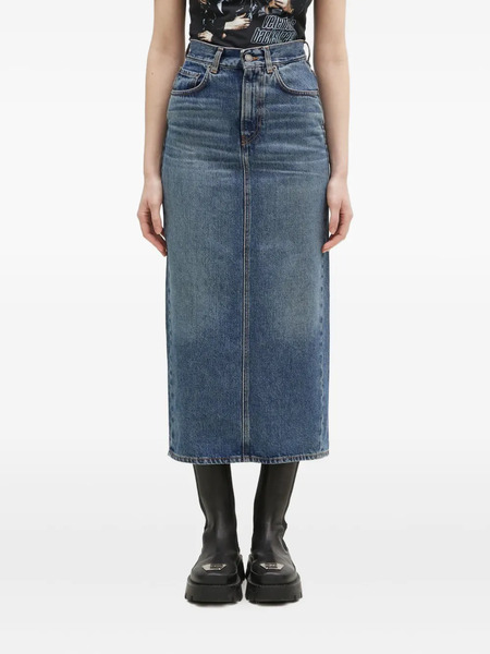  Fiorucci Falda Midi Vaquera - Azul 
