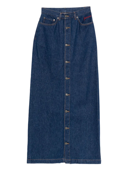  Fiorucci Minifalda Vaquera Con Botones - Azul 