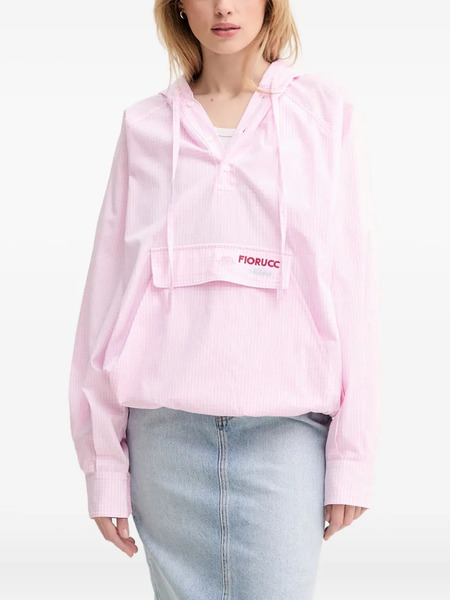  Fiorucci Sudadera A Cuadros Gingham Con Capucha - Rosa 
