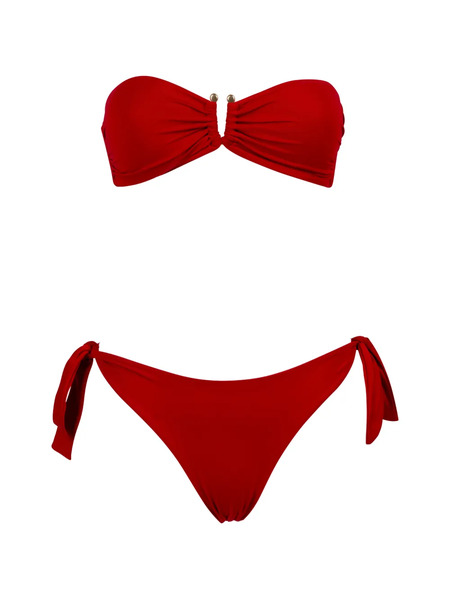  Fisico Bikini Con Lazo - Rojo 