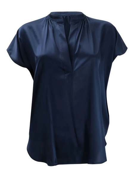  F.it Blusa Con Cuello En V - Azul 