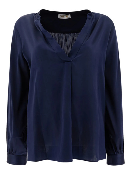 F.it Blusa Con Detalle Fruncido - Azul 
