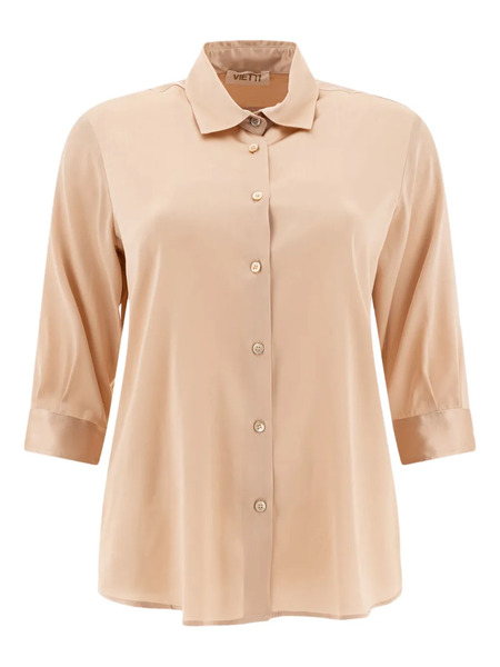  F.it Camisa De Seda Con Botones - Neutro 