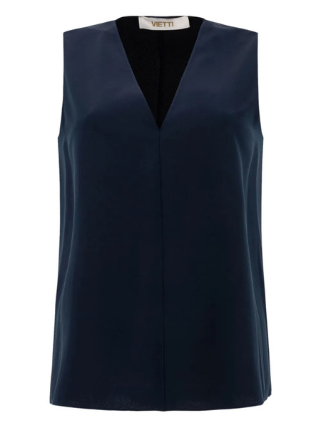  F.it Top Con Cuello En V - Azul 