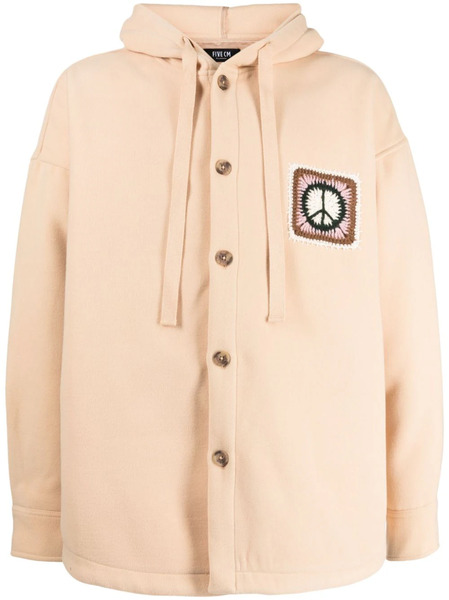  Five Cm Sudadera Con Capucha Y Botones - Naranja 
