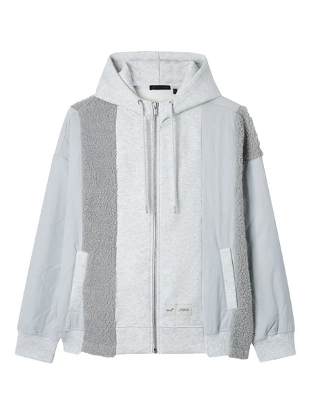  Five Cm Sudadera Con Capucha Y Diseño Patchwork - Gris 