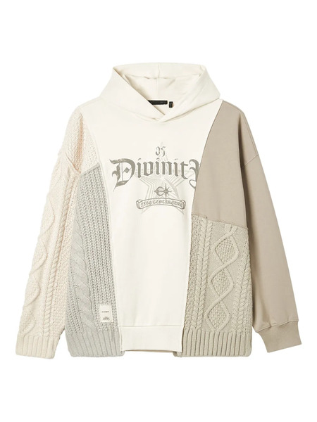  Five Cm Sudadera Con Capucha Y Diseño Patchwork - Neutro 