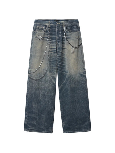 Five Cm Vaqueros Con Cadena - Azul 