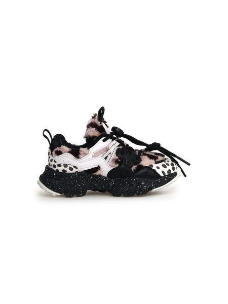  Flower Mountain Kids Zapatillas Con Paneles - Marrón 