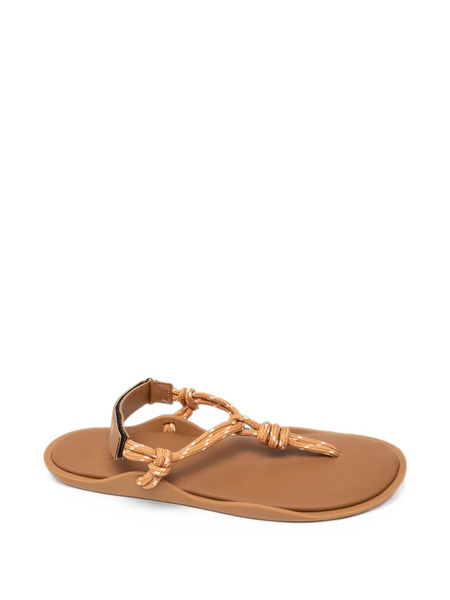  Flòwze Knotted Touch-strap Sandals - Neutro 