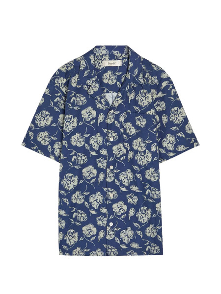  Foret Camisa Con Estampado Floral - Azul 