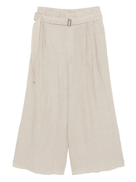  Forme D'expression Pantalones Anchos Con Cinturón - Neutro 